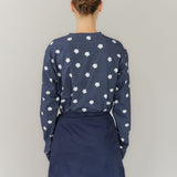 SAM UNISEX LS T-SHIRT - NAVY