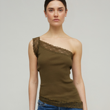 VIOLETTA SEAMLESS TOP - OLIVE