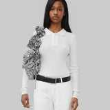 ARIA SEAMLESS POLO - WHITE