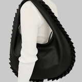 LIV VEGAN LEATHER BAG - BLACK