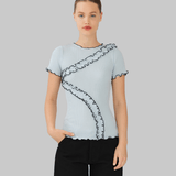 KAIA SEAMLESS TOP - BABY BLUE