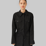 MAUD CARGO JACKET - BLACK