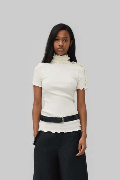トップス thetoe Schnoor Top /White VIOLA SEAMLESS TOP - PRISTINE – OpéraSPORT
