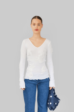 ELVA SEAMLESS TOP - WHITE