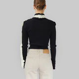 AMÈLIE SEAMLESS TOP - BLACK