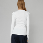 OpéraSPORT - Claire Seamless Cardigan, White