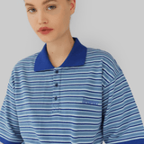 NEO UNISEX POLO - BLUE STRIPES