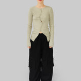 CLAIRE SEAMLESS TOP - ABBEY STONE