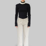 AMÈLIE SEAMLESS TOP - BLACK