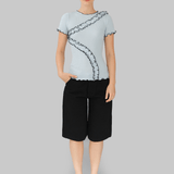 KAIA SEAMLESS TOP - BABY BLUE