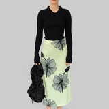 ARIA SEAMLESS POLO - BLACK