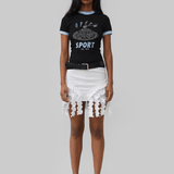 CARA SEAMLESS TOP/SKIRT - WHITE