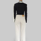 AMÈLIE SEAMLESS TOP - BLACK