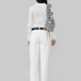 ARIA SEAMLESS POLO - WHITE