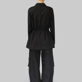 MAUD CARGO JACKET - BLACK