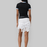 CARA SEAMLESS TOP/SKIRT - WHITE