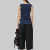 CLAIRE SEAMLESS TANKTOP - NAVY
