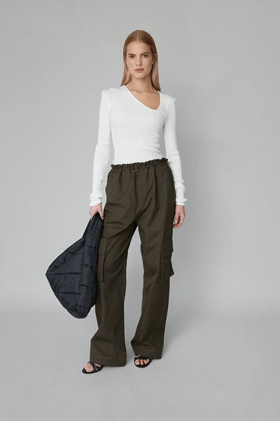 MAUD CARGO PANTS - BROWN – OpéraSPORT