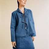 ALBA SKIRT -  INDIGO BLUE